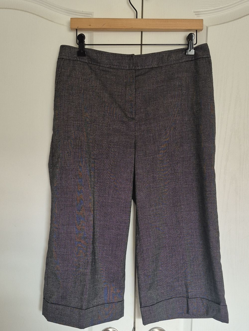 Alfani Gray Wide-Leg Capris